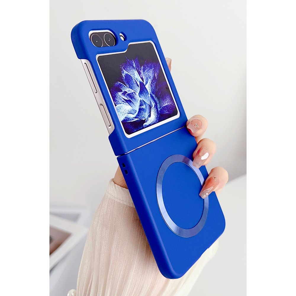  Samsung Galaxy Z Flip 5 Kılıf Mata Fold Kapak - Sierra Blue