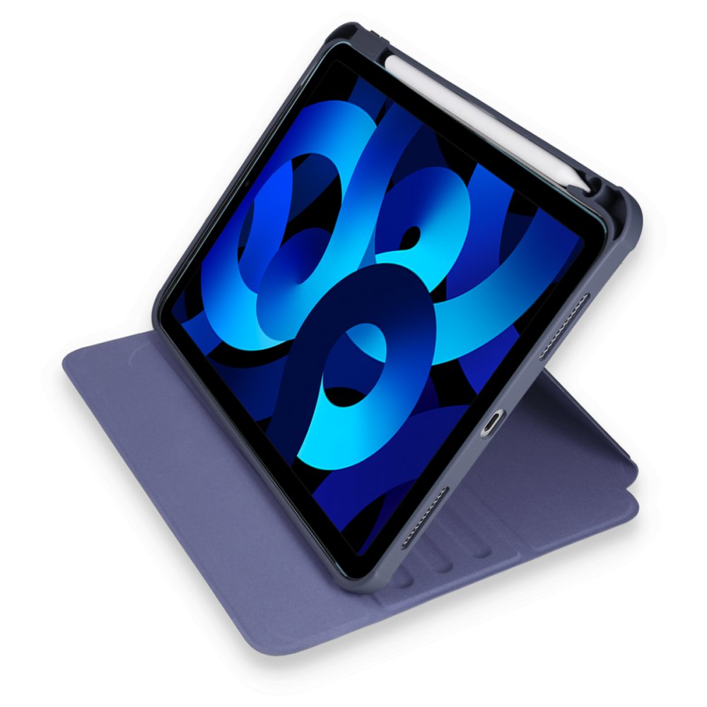  iPad 10.2 (8.nesil) Kılıf Starling 360 Kalemlikli Tablet Kılıf - Lacivert