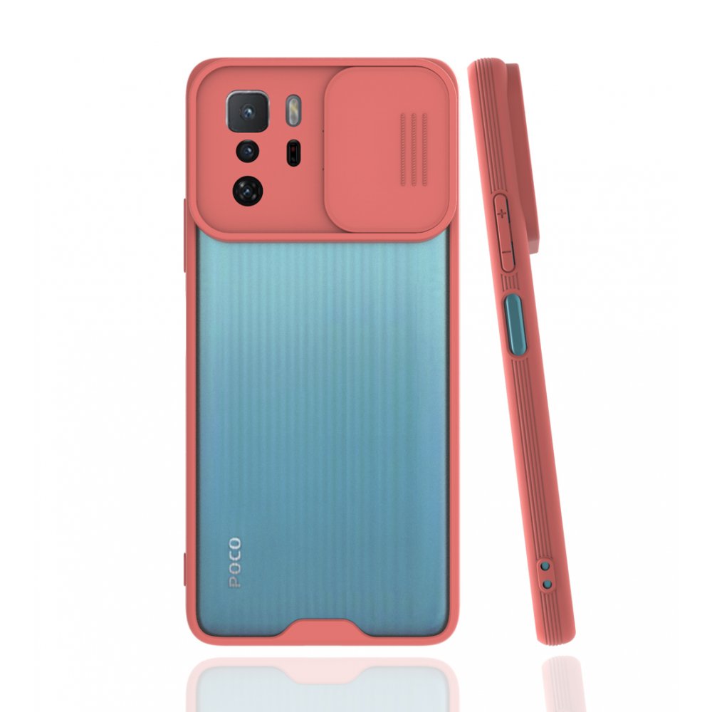  Xiaomi Poco X3 GT Kılıf Platin Kamera Koruma Silikon - Pembe