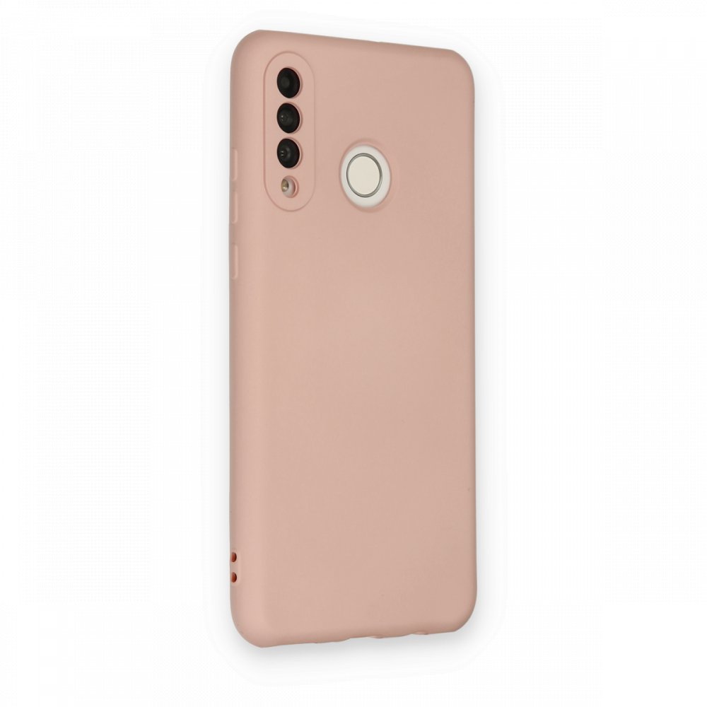 Huawei P30 Lite Kılıf Nano içi Kadife Silikon - Pudra Huawei P30 Lite Kılıf Nano içi Kadife Silikon - Pudra