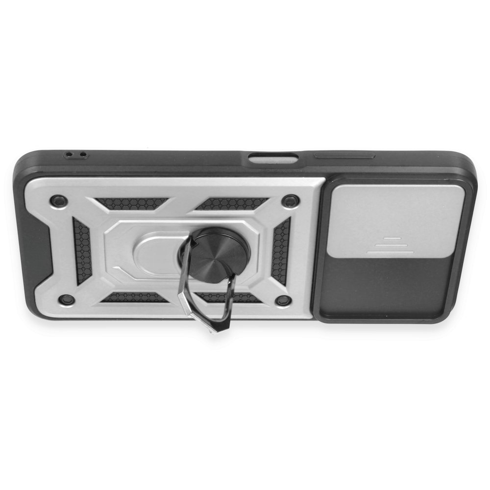 Redmi Note 12 5G Kılıf Pars Lens Yüzüklü Silikon - Gümüş Redmi Note 12 5G Kılıf Pars Lens Yüzüklü Silikon - Gümüş