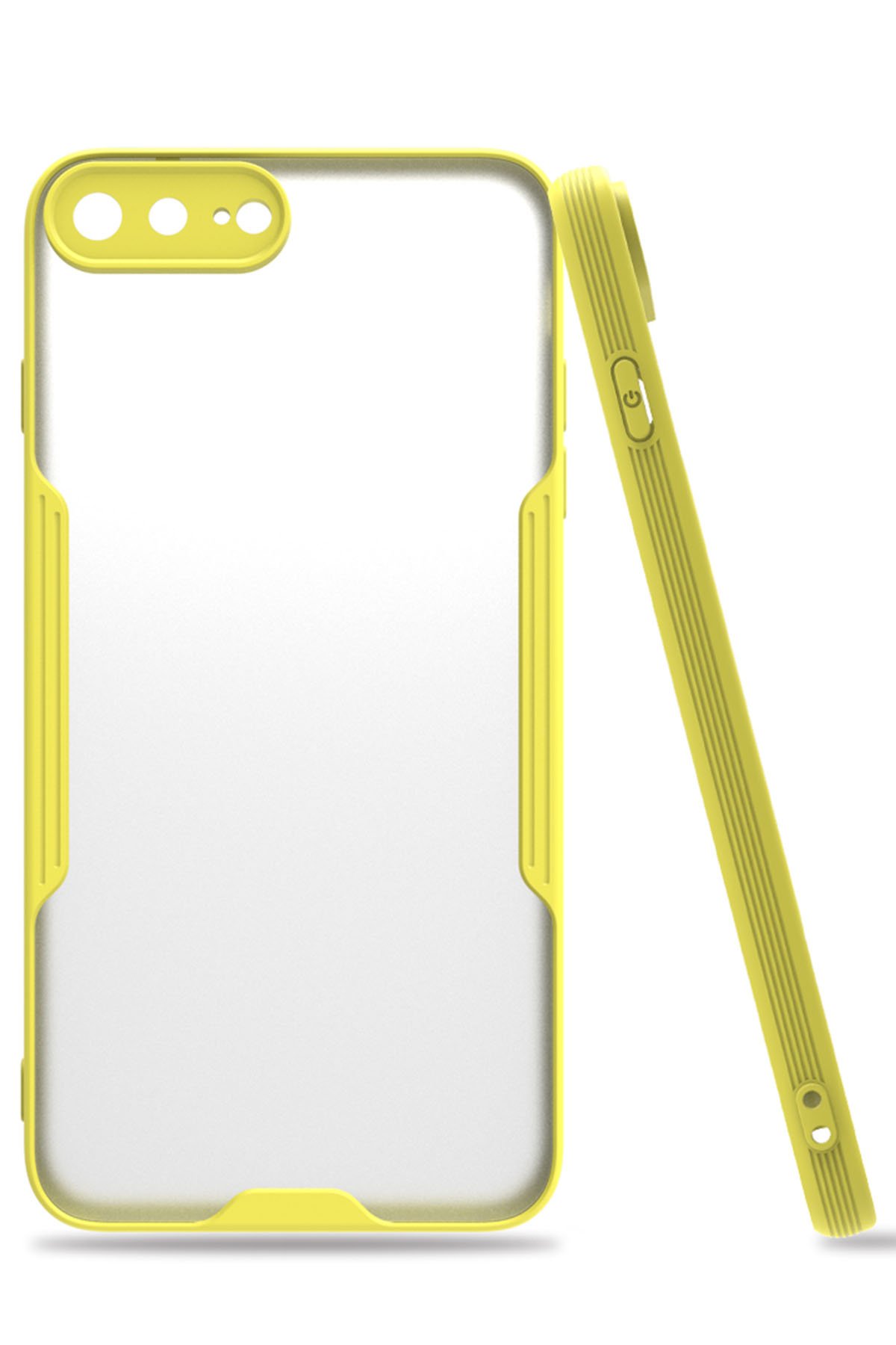  iPhone 7 Plus Kılıf Platin Silikon - Sarı