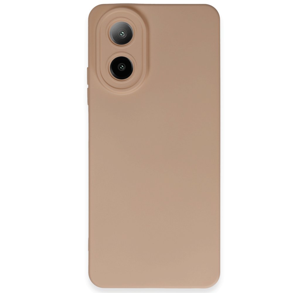 Oppo A38 Kılıf Nano içi Kadife Silikon - Pudra Oppo A38 Kılıf Nano içi Kadife Silikon - Pudra