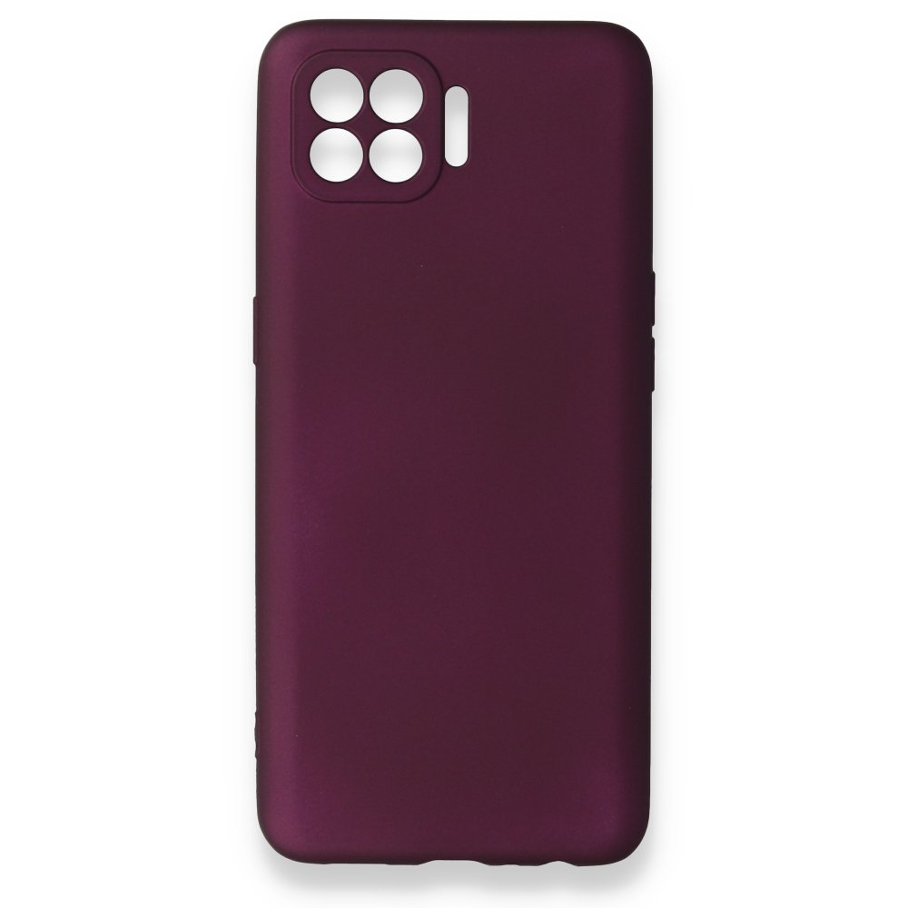  Oppo Reno 4 Lite Kılıf First Silikon - Mürdüm