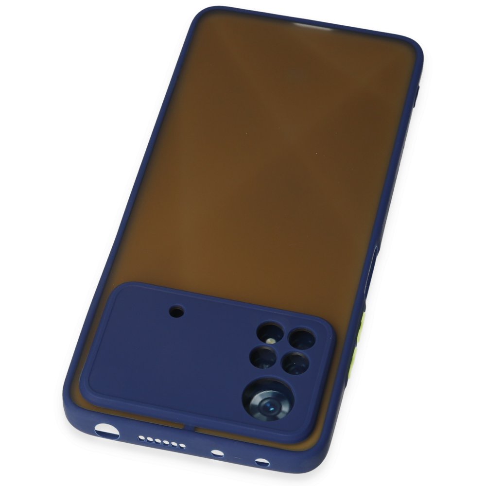  Xiaomi Poco X4 Pro 5G Kılıf Montreal Silikon Kapak - Lacivert