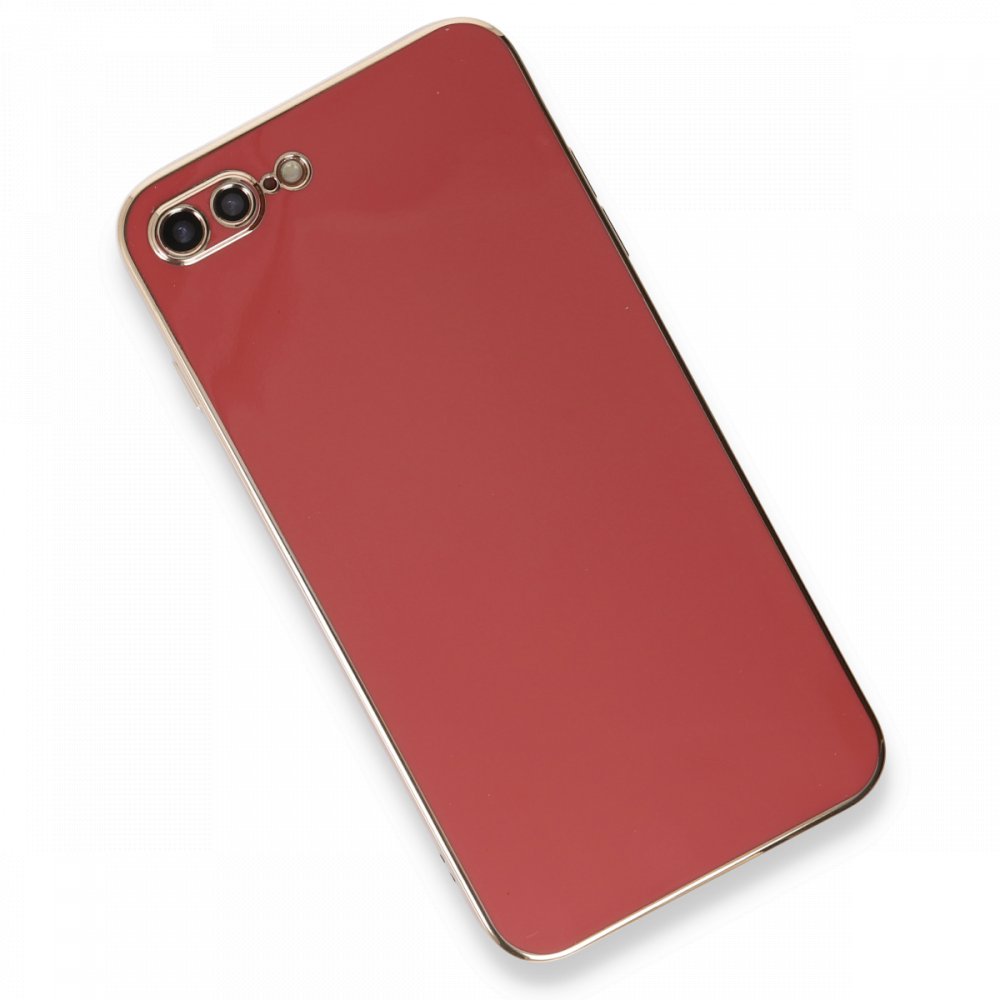 iPhone 8 Plus Kılıf Volet Silikon - Kırmızı iPhone 8 Plus Kılıf Volet Silikon - Kırmızı