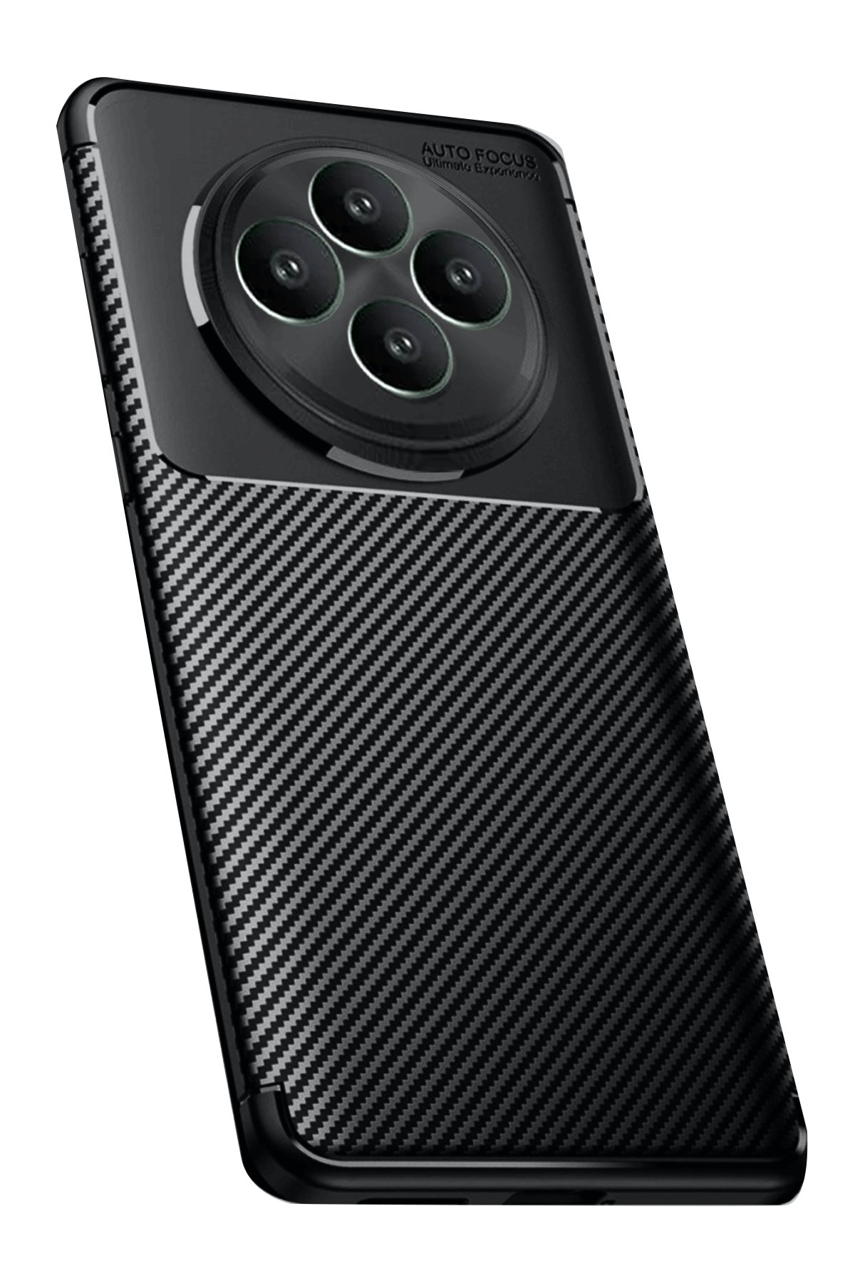  Oppo Reno 11 FS Kılıf Auto Focus Karbon Kapak - Siyah