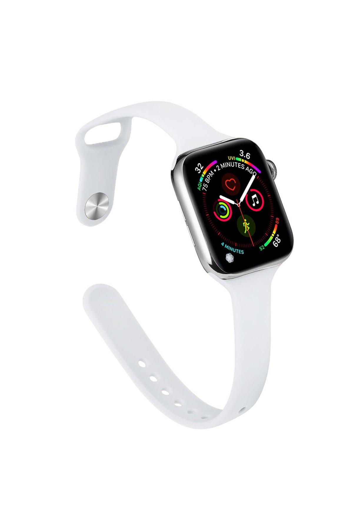  Apple Watch 45mm Klasik Kordon - Beyaz