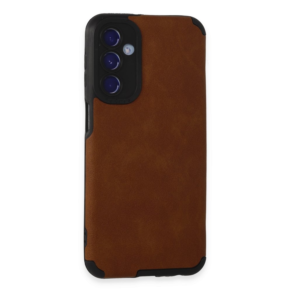  Samsung Galaxy M34 5G Kılıf Loop Deri Silikon - Kahverengi