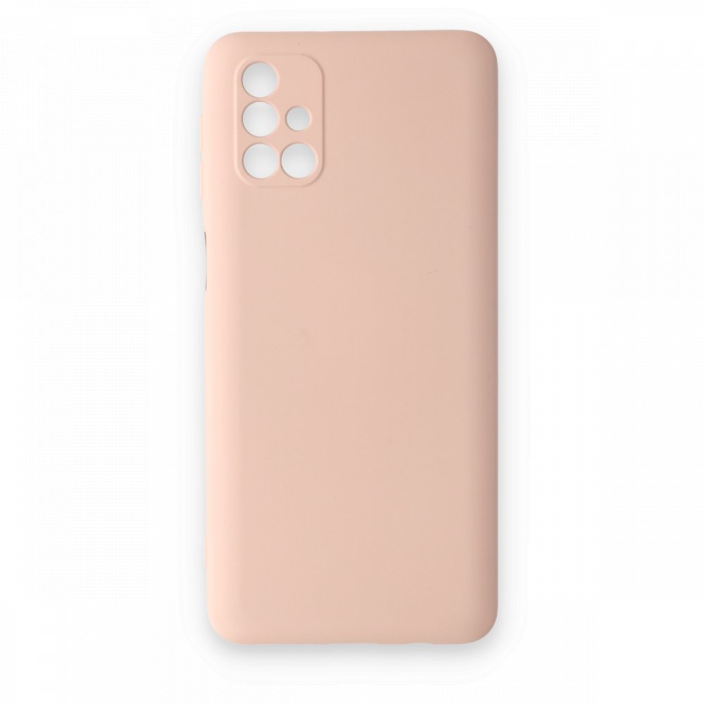 Samsung Galaxy M31S Kılıf Nano içi Kadife Silikon - Pudra