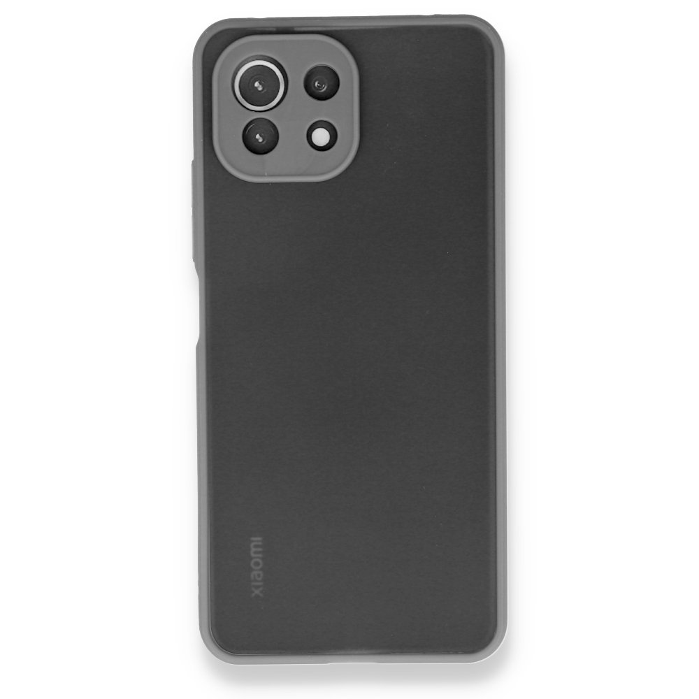 Xiaomi Mİ 11 Lite Kılıf Montreal Silikon Kapak - Gri  Xiaomi Mİ 11 Lite Kılıf Montreal Silikon Kapak - Gri