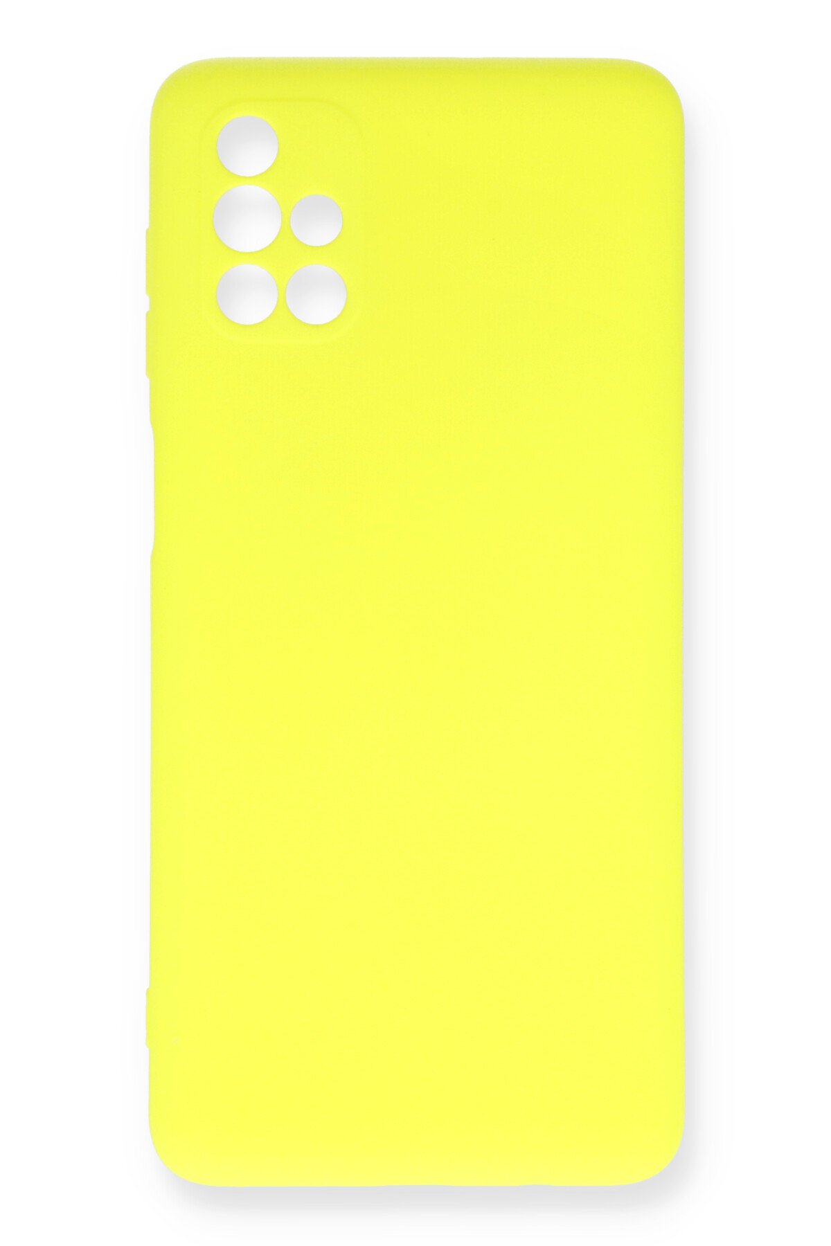  Samsung Galaxy M51 Kılıf Nano içi Kadife Silikon - Sarı