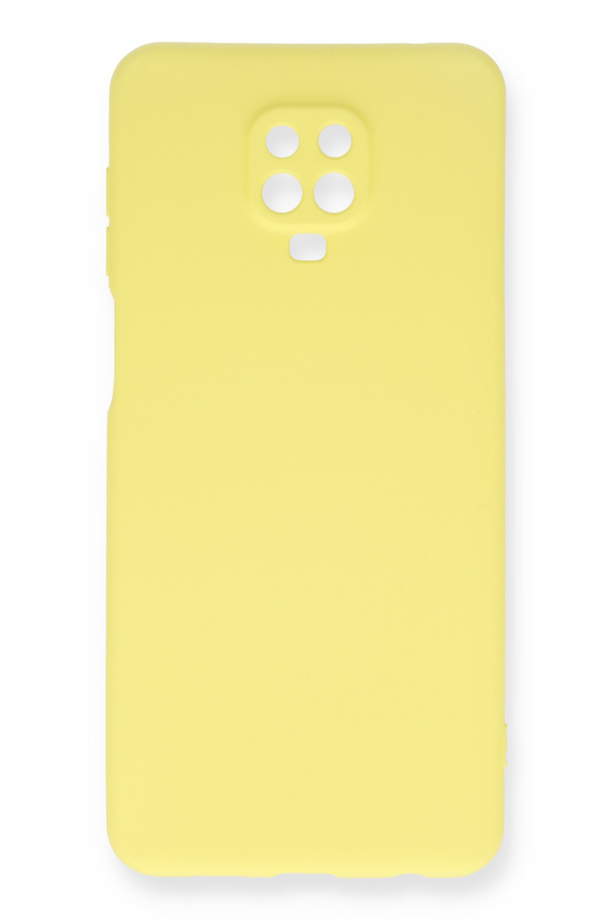 Redmi Note 9S Kılıf Nano içi Kadife Silikon - Sarı Redmi Note 9S Kılıf Nano içi Kadife Silikon - Sarı