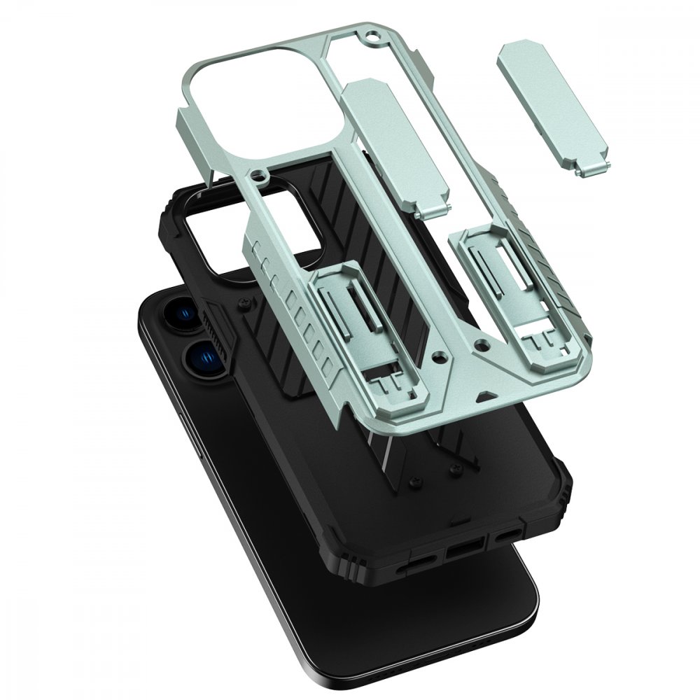  iPhone 11 Kılıf Fizy Stand Kapak - Mavi