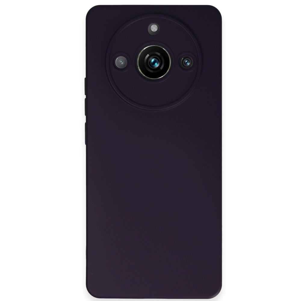 Realme 11 Pro Kılıf Nano içi Kadife Silikon - Mor Realme 11 Pro Kılıf Nano içi Kadife Silikon - Mor