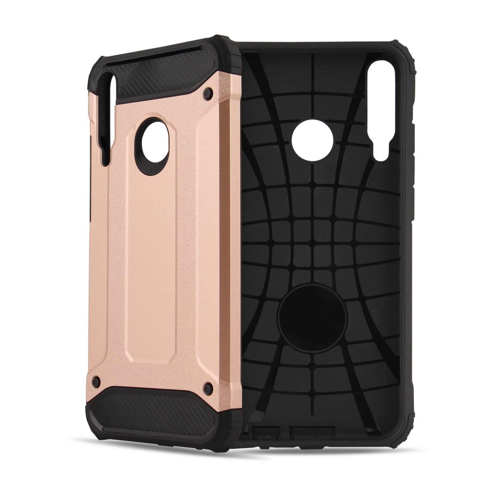  Huawei P40 Lite E Kılıf Tank Silikon Kapak - Gold