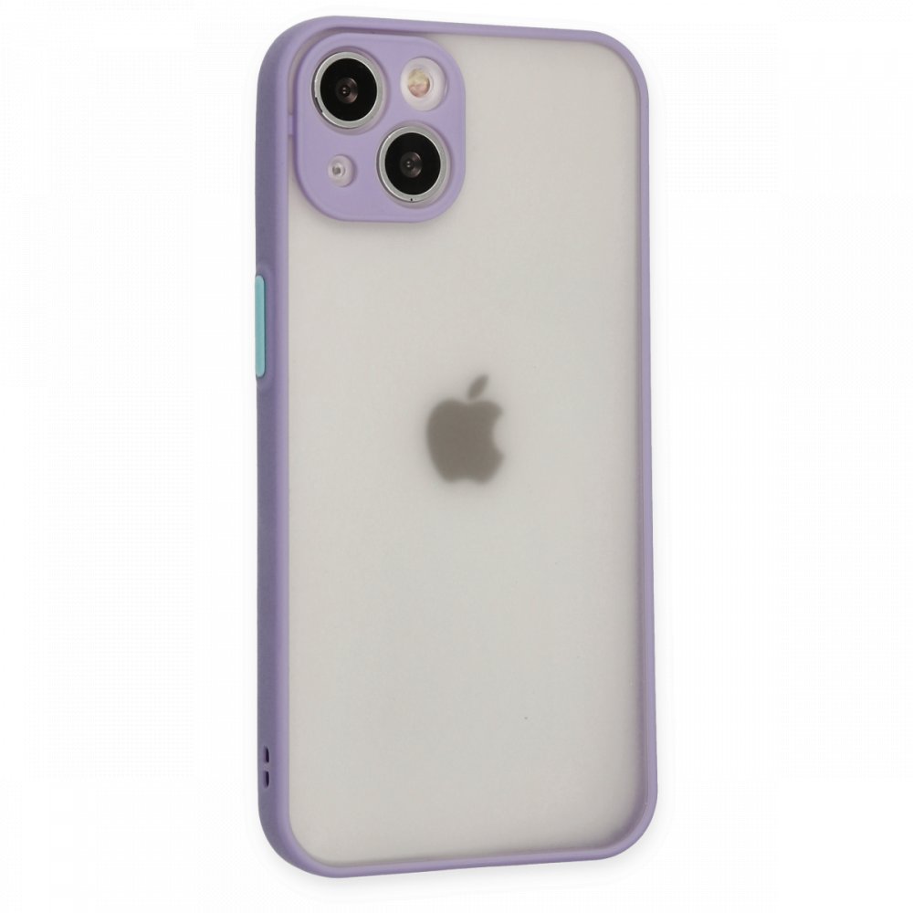  iPhone 14 Kılıf Montreal Silikon Kapak - Mor