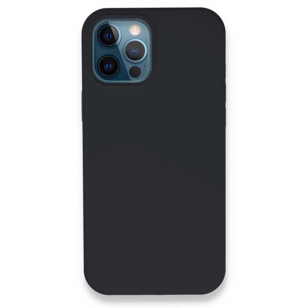  iPhone 12 Pro Kılıf Lansman Legant Silikon - Koyu Gri