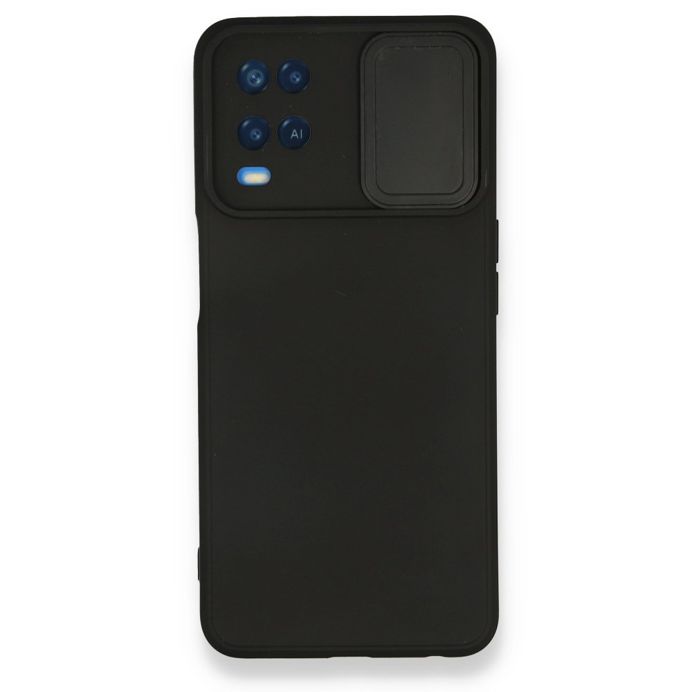 Oppo A54 4G Kılıf Color Lens Silikon - Siyah Oppo A54 4G Kılıf Color Lens Silikon - Siyah
