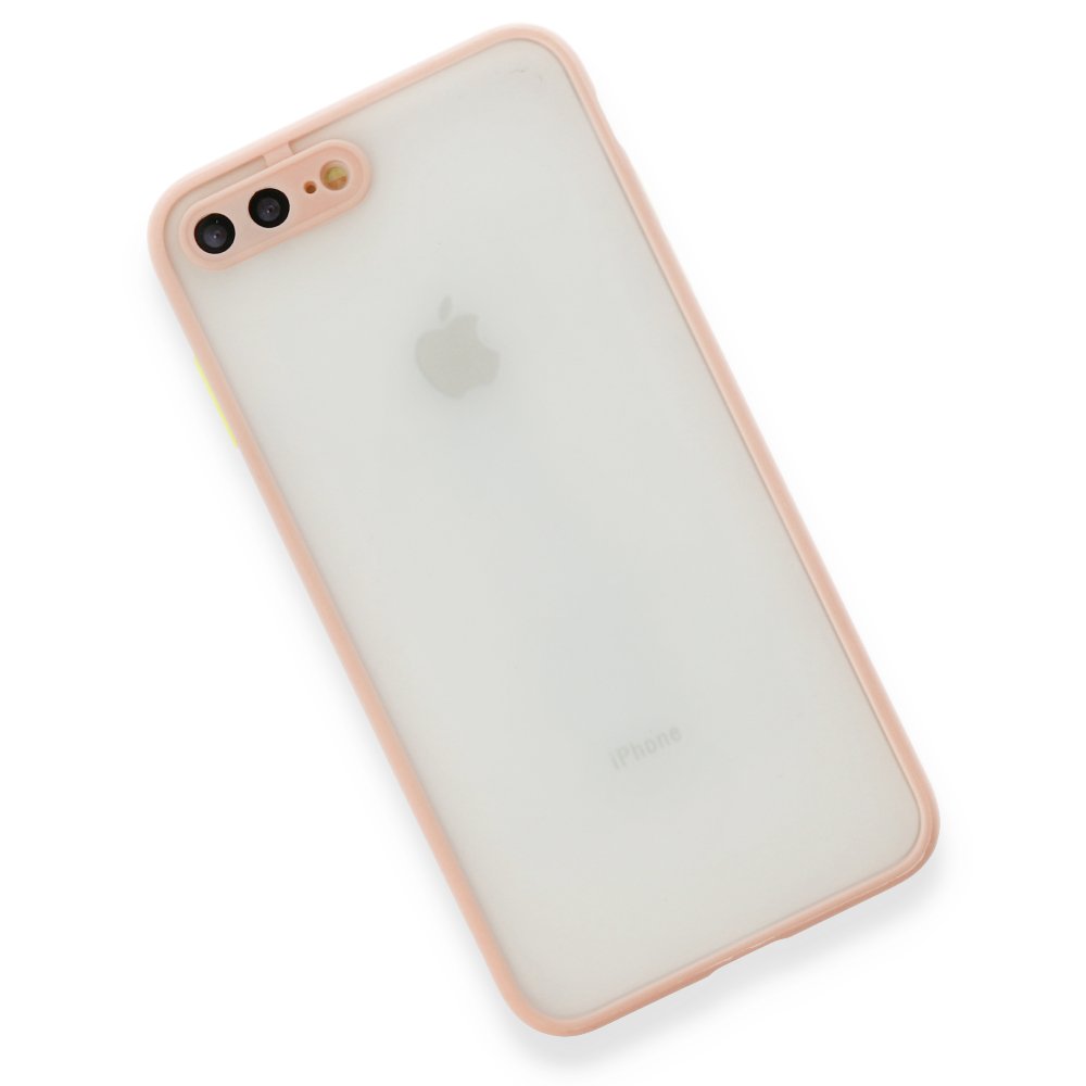  iPhone 7 Plus Kılıf Montreal Silikon Kapak - Pembe