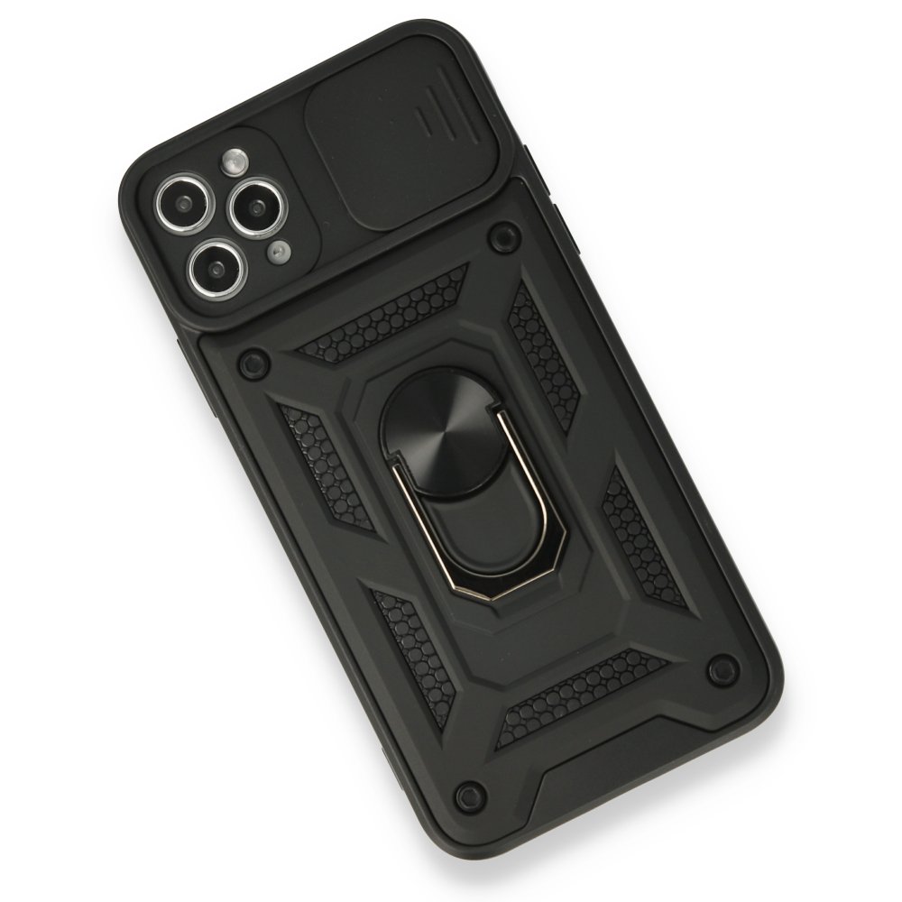 iPhone 11 Pro Max Kılıf Pars Lens Yüzüklü Silikon - Siyah iPhone 11 Pro Max Kılıf Pars Lens Yüzüklü Silikon - Siyah