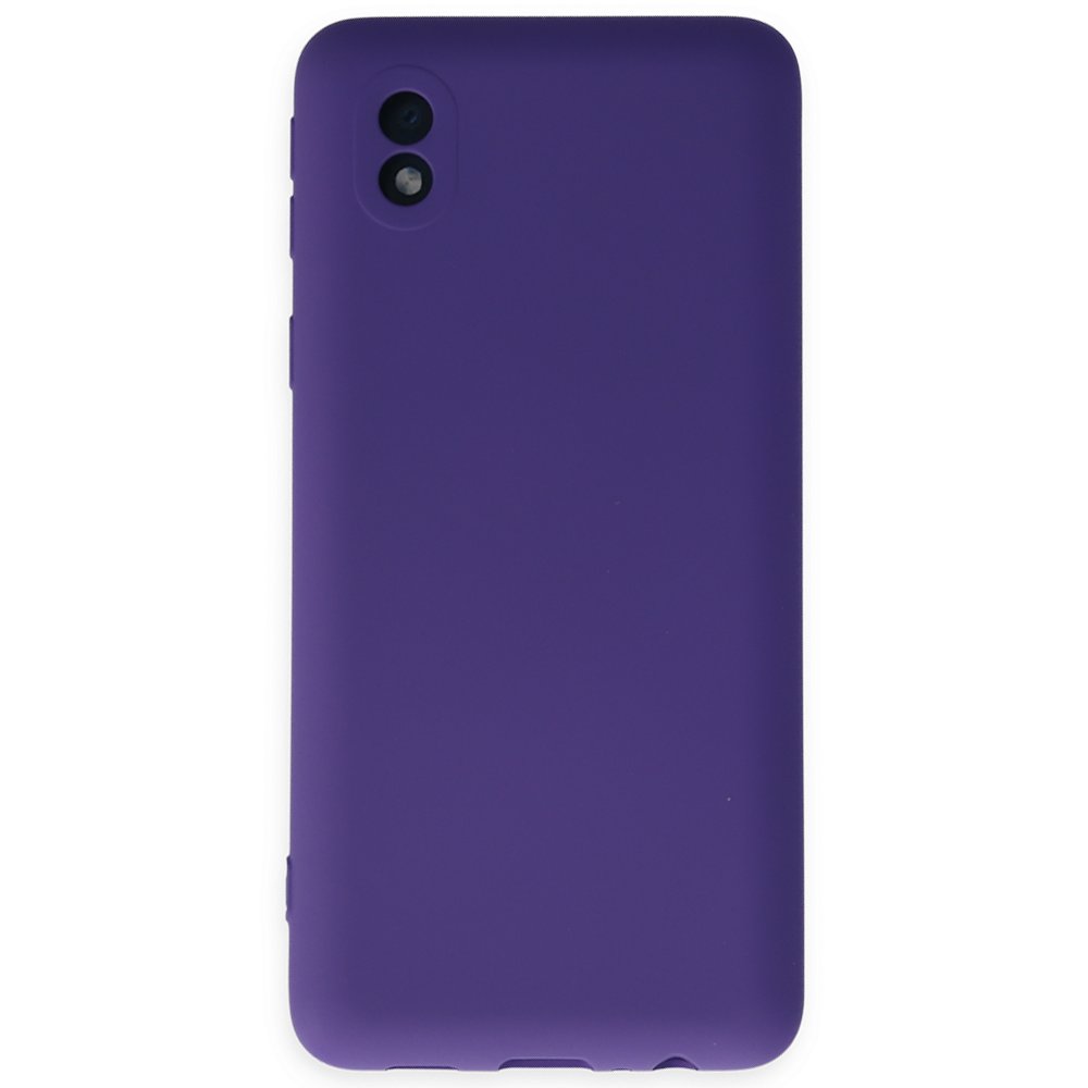 Samsung Galaxy A01 Core Kılıf Nano içi Kadife Silikon - Mor