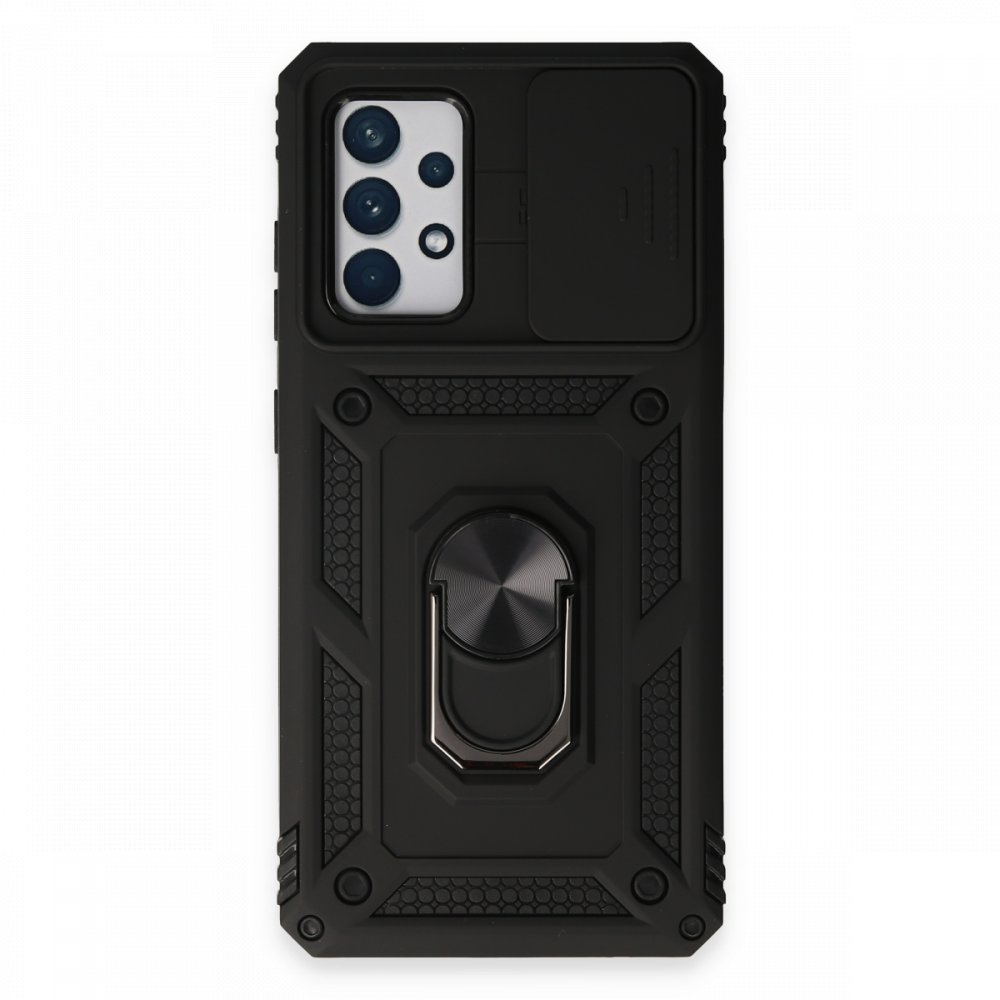Samsung Galaxy A52 Kılıf Pars Lens Yüzüklü Silikon - Siyah Samsung Galaxy A52 Kılıf Pars Lens Yüzüklü Silikon - Siyah
