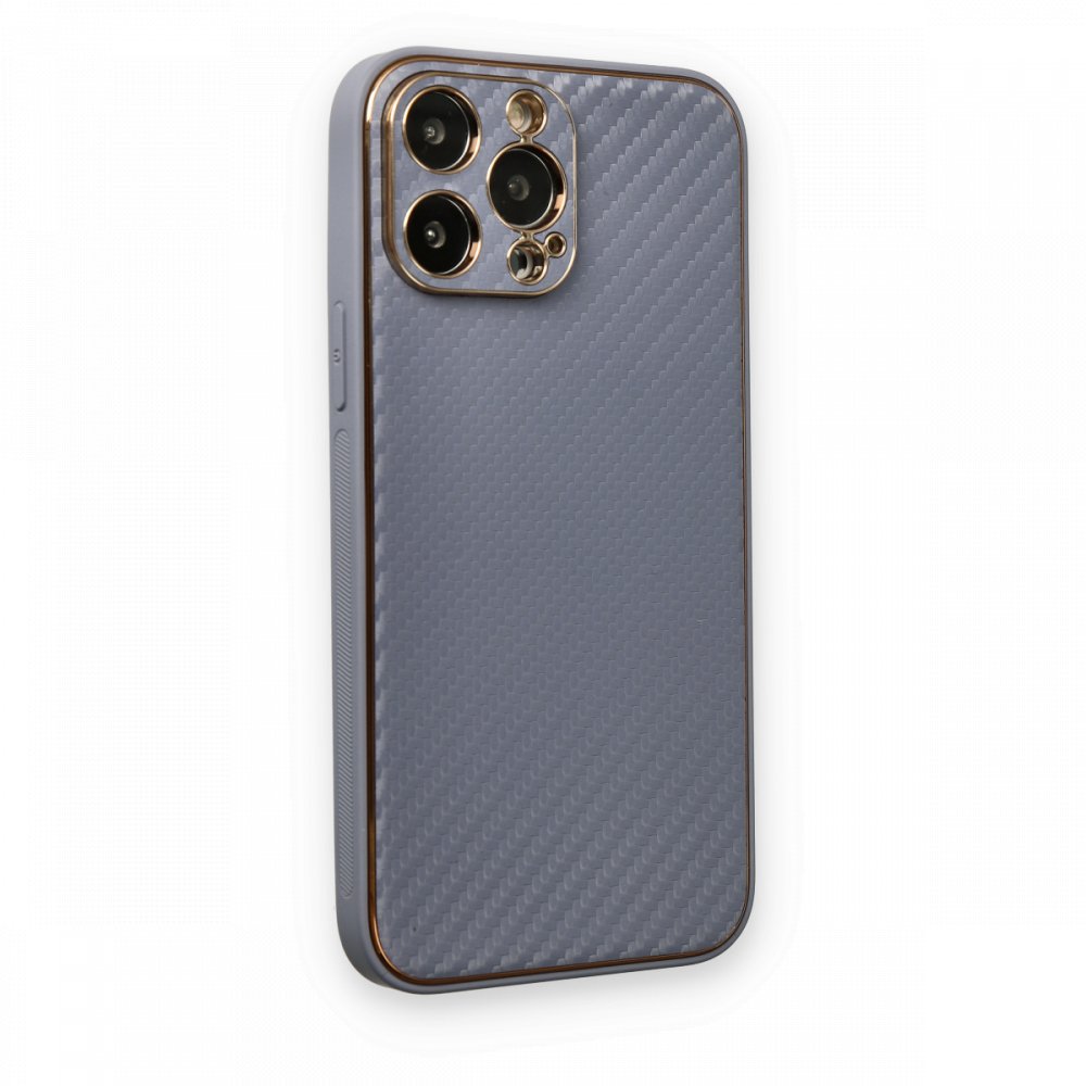 iPhone 13 Pro Kılıf Coco Karbon Silikon - Gri iPhone 13 Pro Kılıf Coco Karbon Silikon - Gri