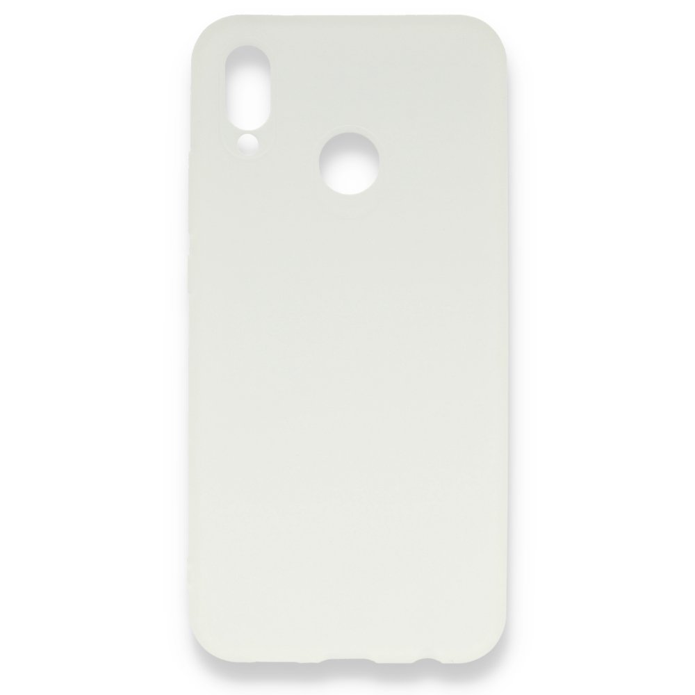Huawei P20 Lite Kılıf Hopi Silikon - Beyaz Huawei P20 Lite Kılıf Hopi Silikon - Beyaz