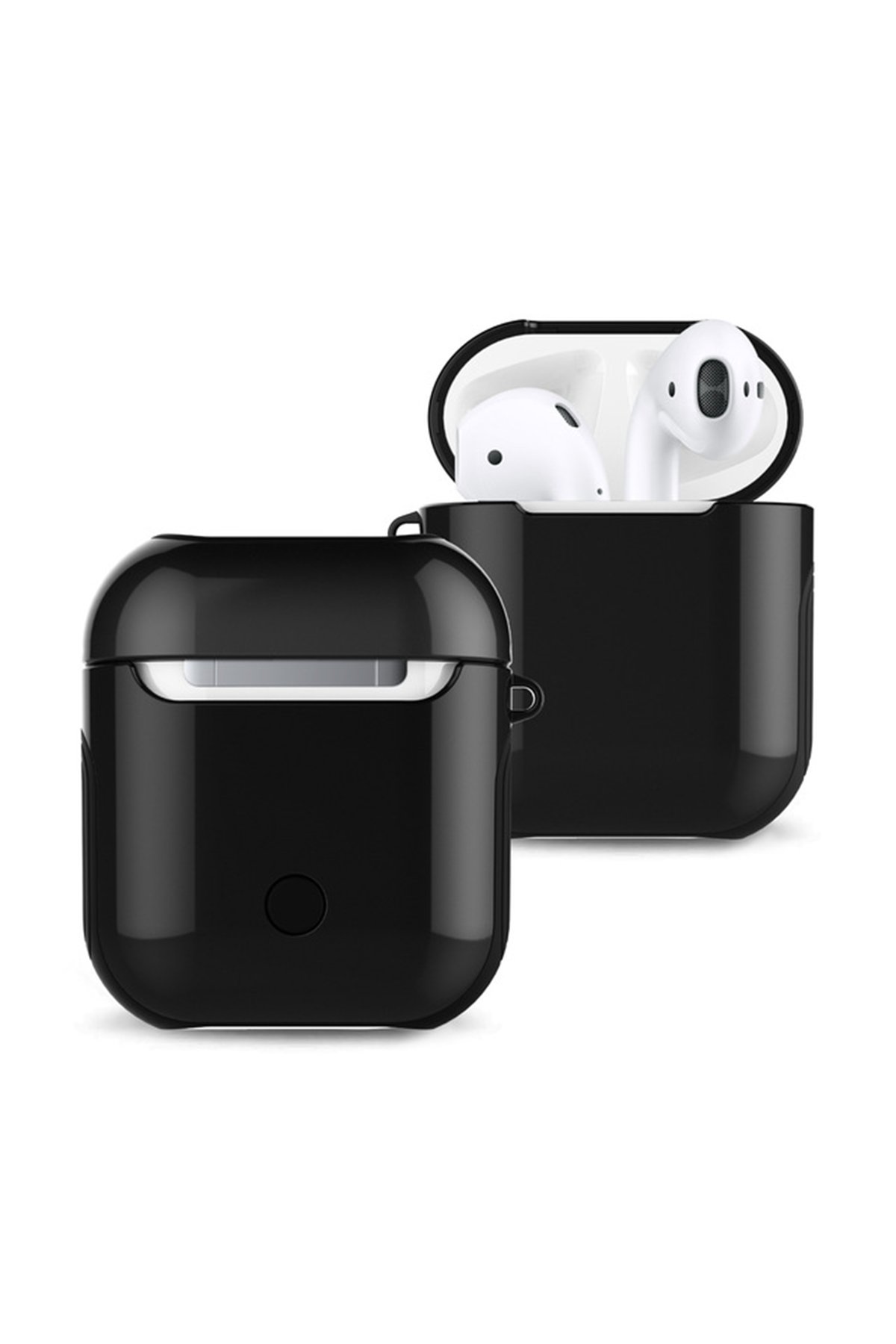 Airpods (1.nesil) 3in1 Kılıf - Siyah Airpods (1.nesil) 3in1 Kılıf - Siyah