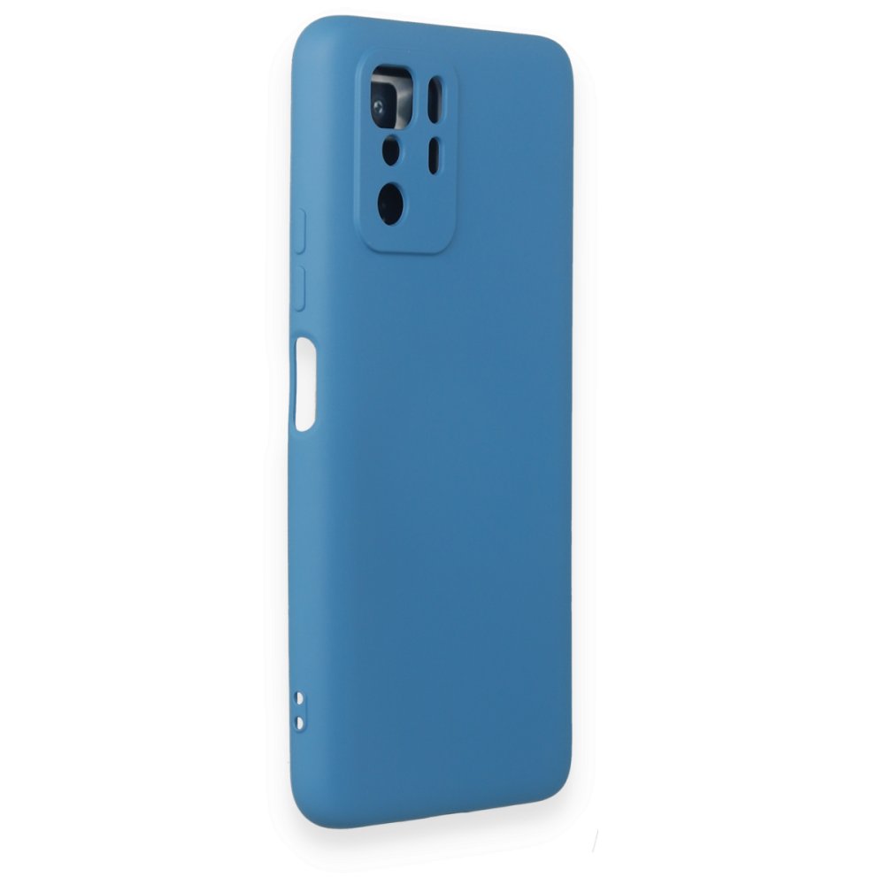  Xiaomi Poco X3 GT Kılıf Nano içi Kadife Silikon - Mavi