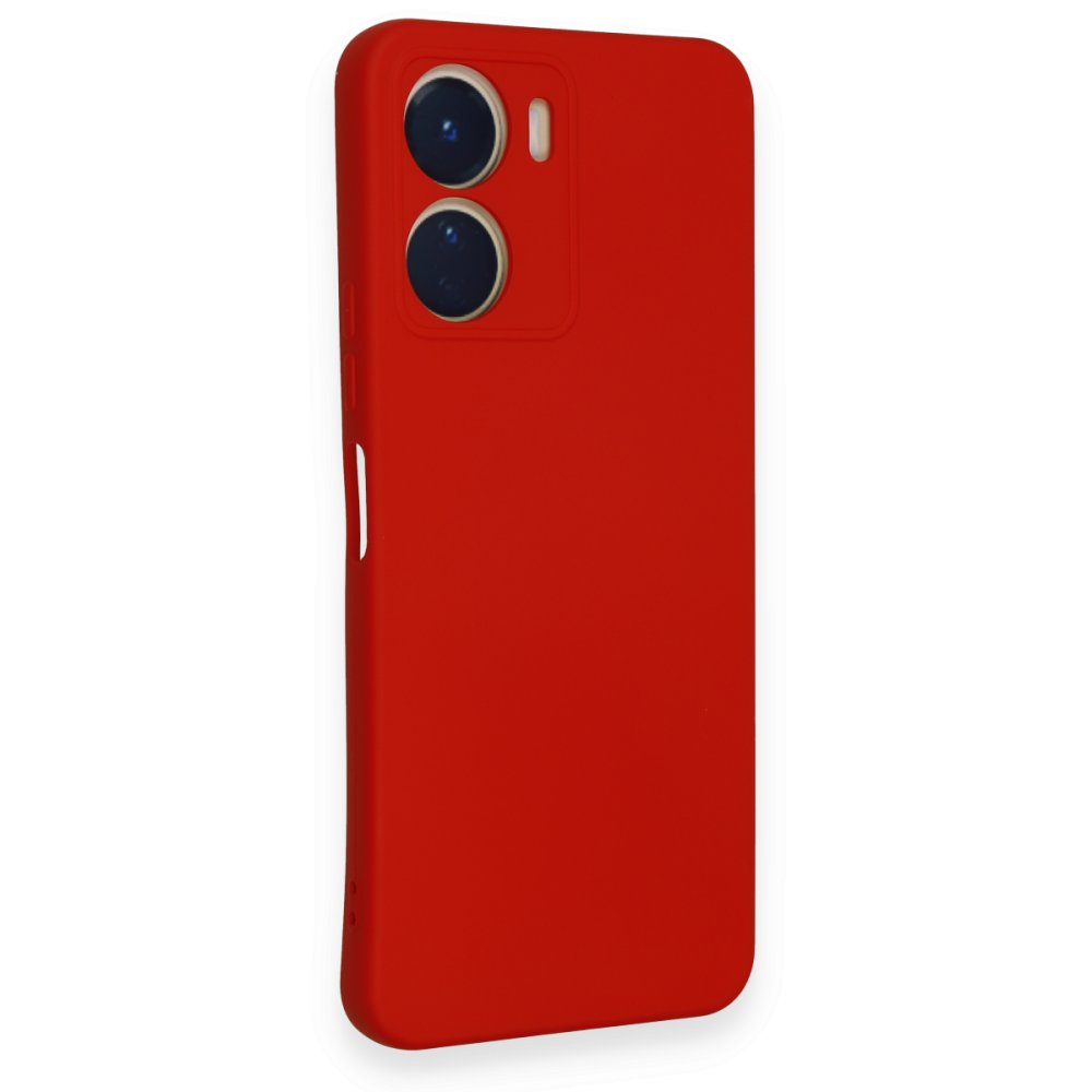 Vivo Y16 Kılıf Nano içi Kadife Silikon - Kırmızı Vivo Y16 Kılıf Nano içi Kadife Silikon - Kırmızı
