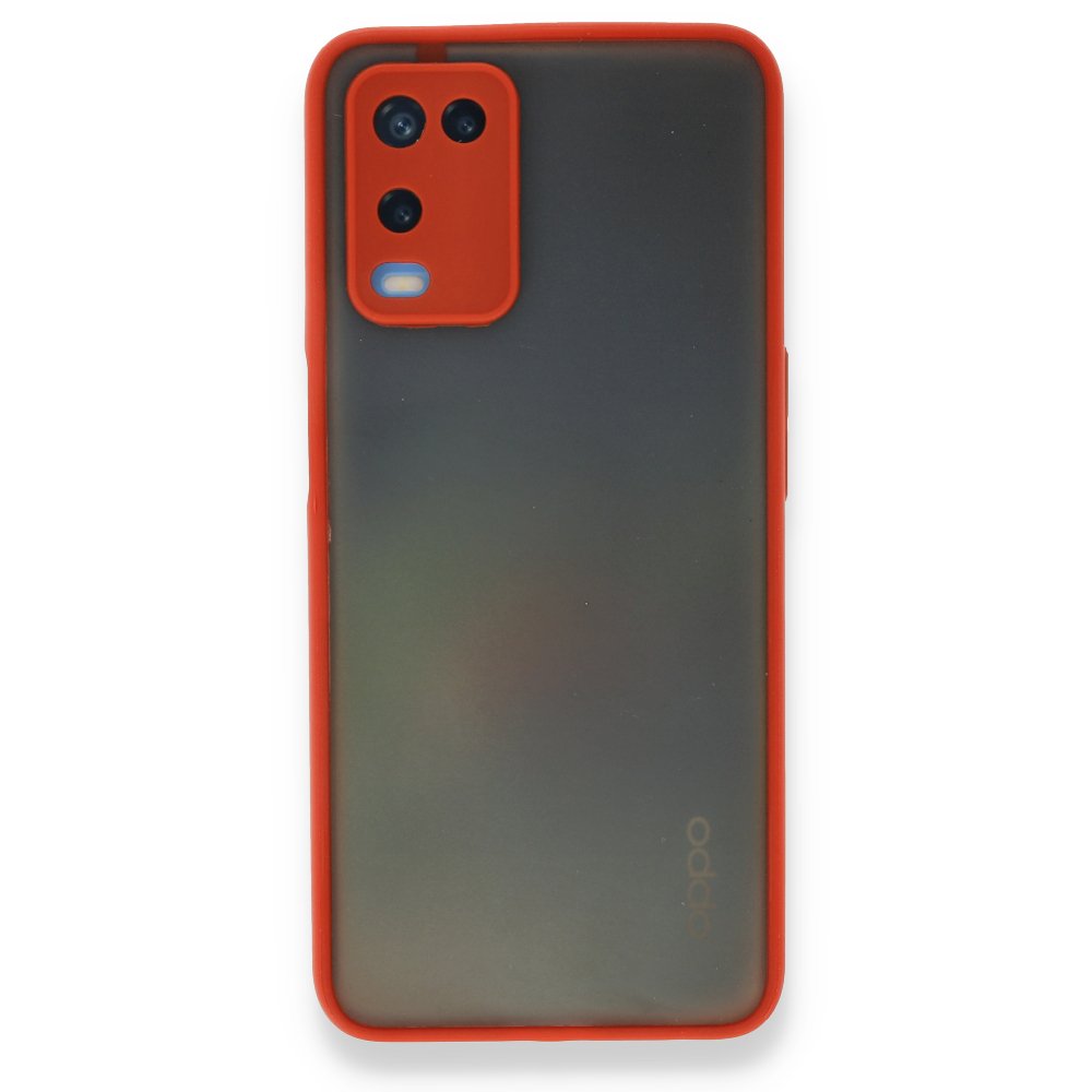 Oppo A54 4G Kılıf Montreal Silikon Kapak - Kırmızı Oppo A54 4G Kılıf Montreal Silikon Kapak - Kırmızı