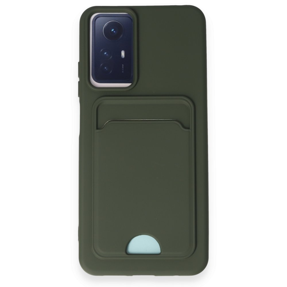 Redmi Note 12S Kılıf Kelvin Kartvizitli Silikon - Koyu Yeşil Redmi Note 12S Kılıf Kelvin Kartvizitli Silikon - Koyu Yeşil