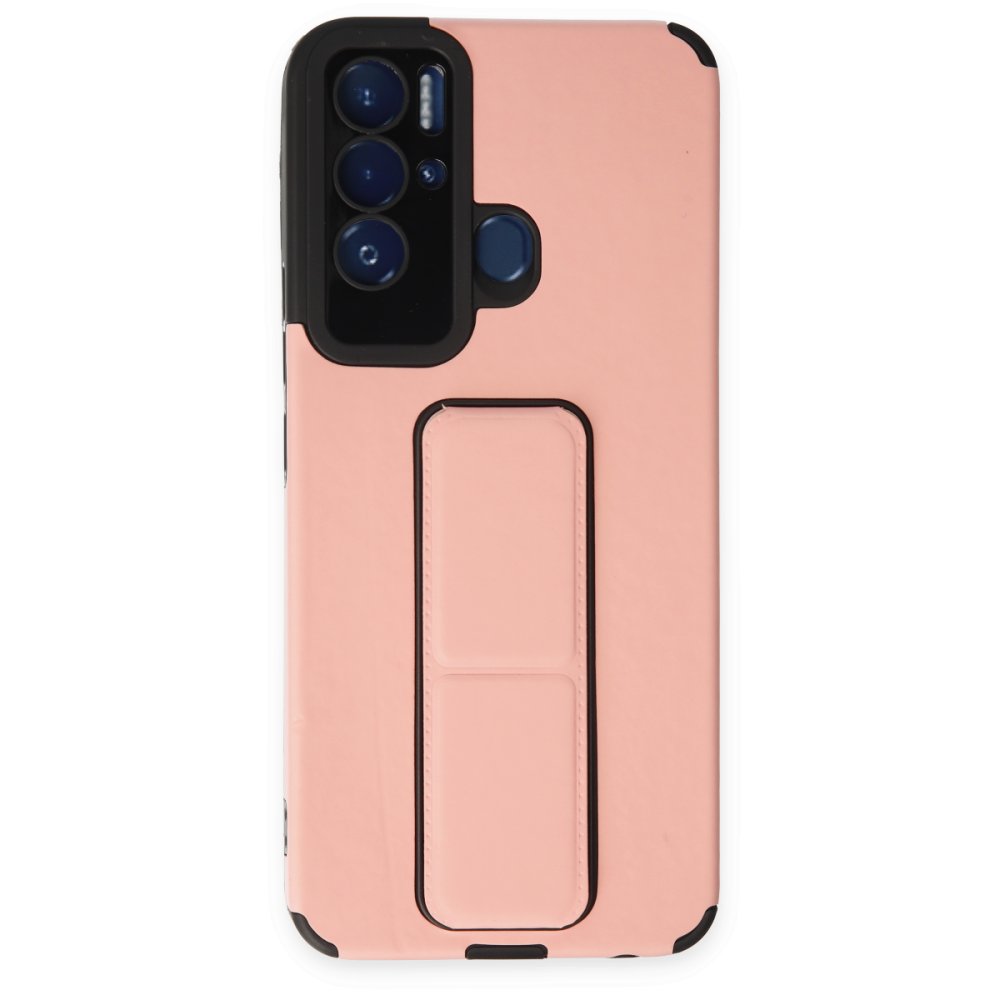  Tecno Pova Neo Kılıf Mega Standlı Silikon - Pudra