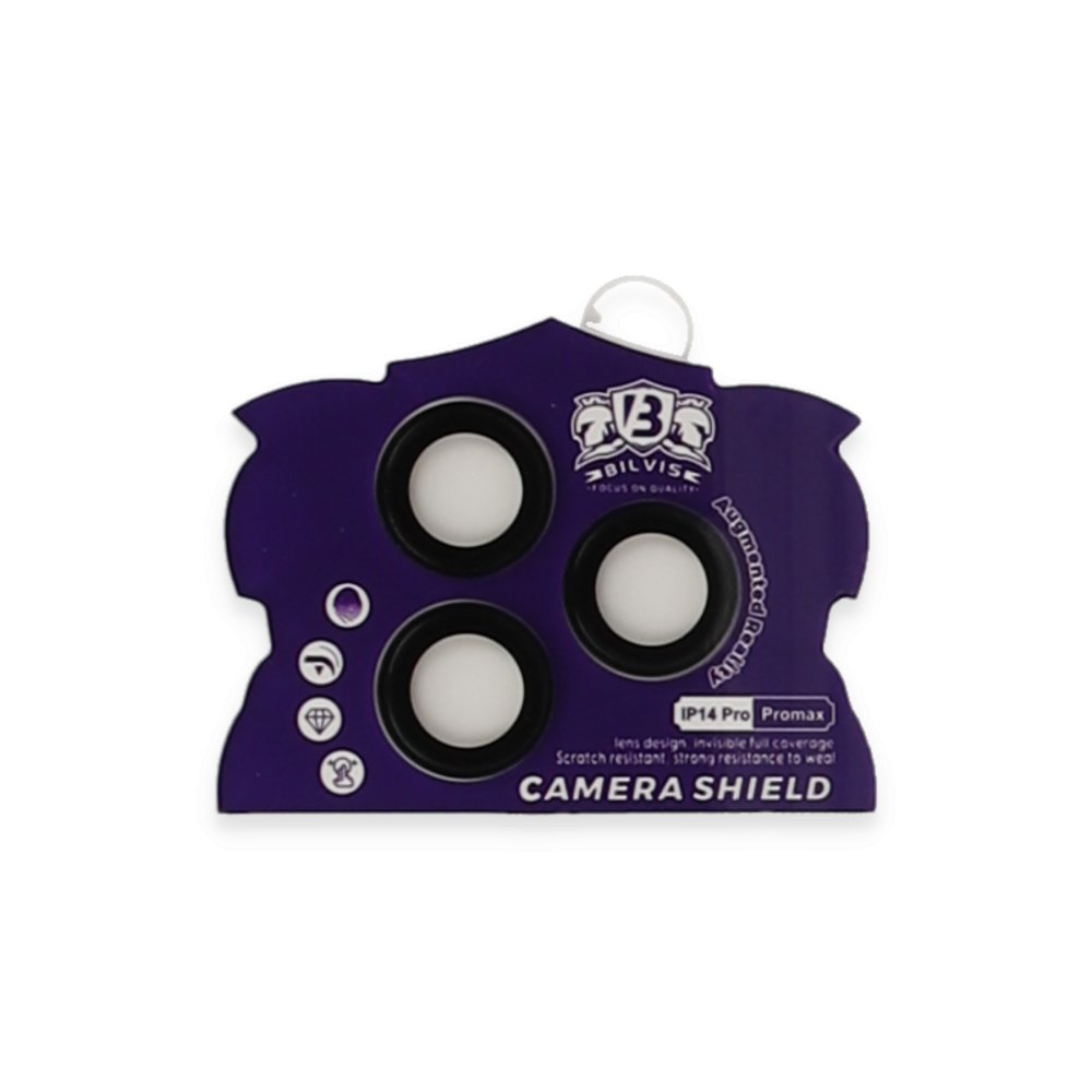  iPhone 14 Pro Max Bilvis Titan Kamera Lens - Siyah