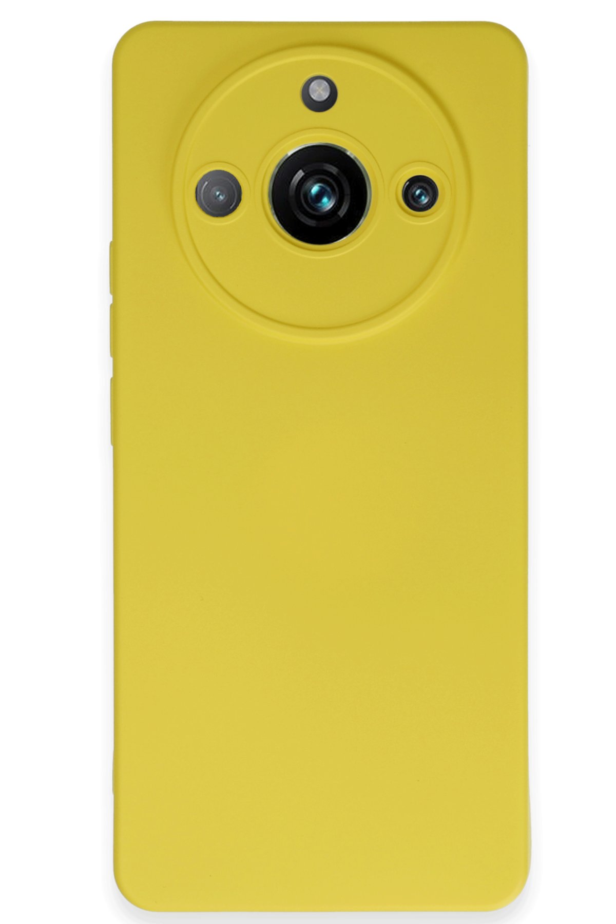 Realme 11 Pro Kılıf Nano içi Kadife Silikon - Sarı Realme 11 Pro Kılıf Nano içi Kadife Silikon - Sarı