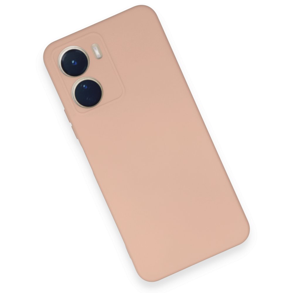 Vivo Y16 Kılıf Nano içi Kadife Silikon - Pudra Vivo Y16 Kılıf Nano içi Kadife Silikon - Pudra