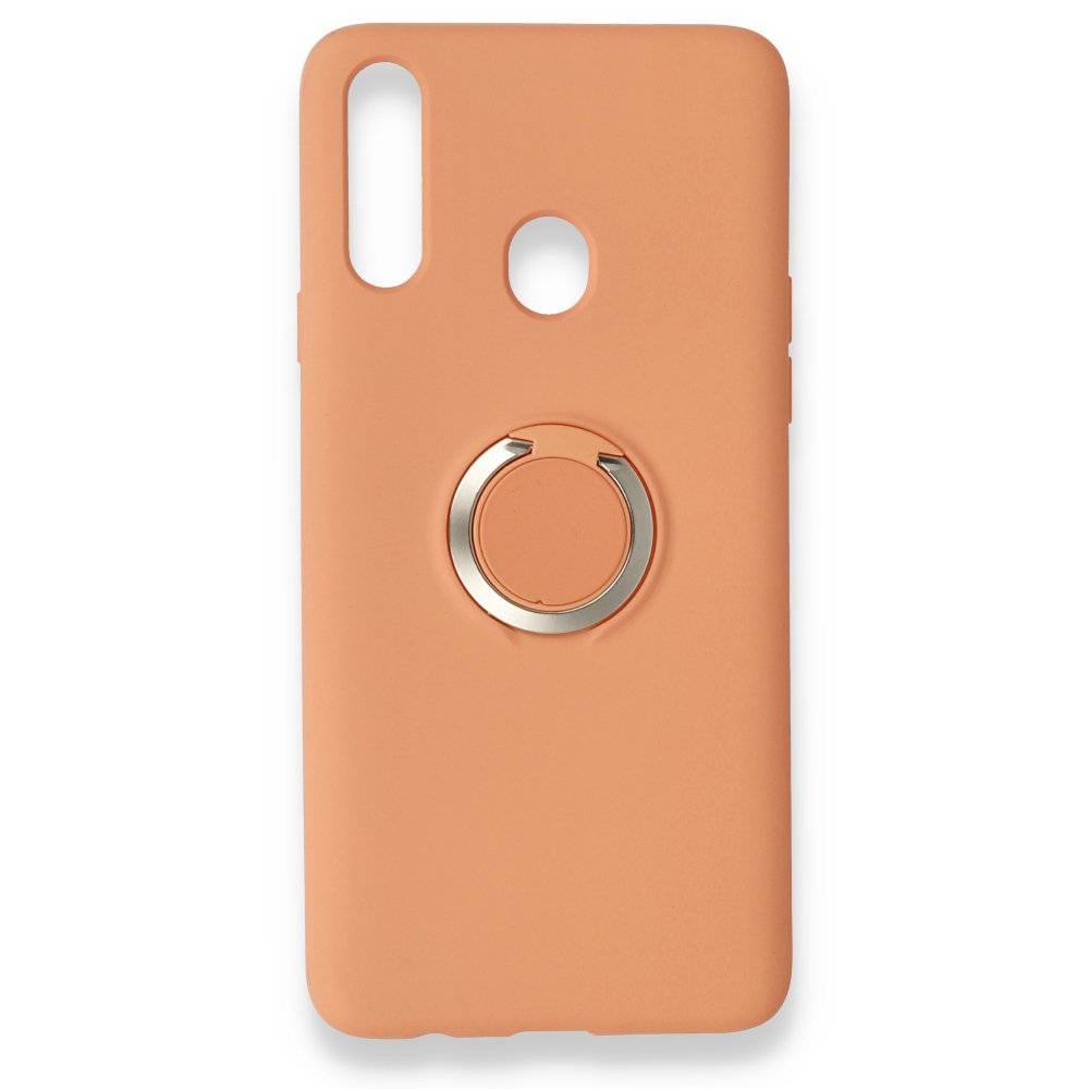  Samsung Galaxy A20S Kılıf Viktor Yüzüklü Silikon - Pudra