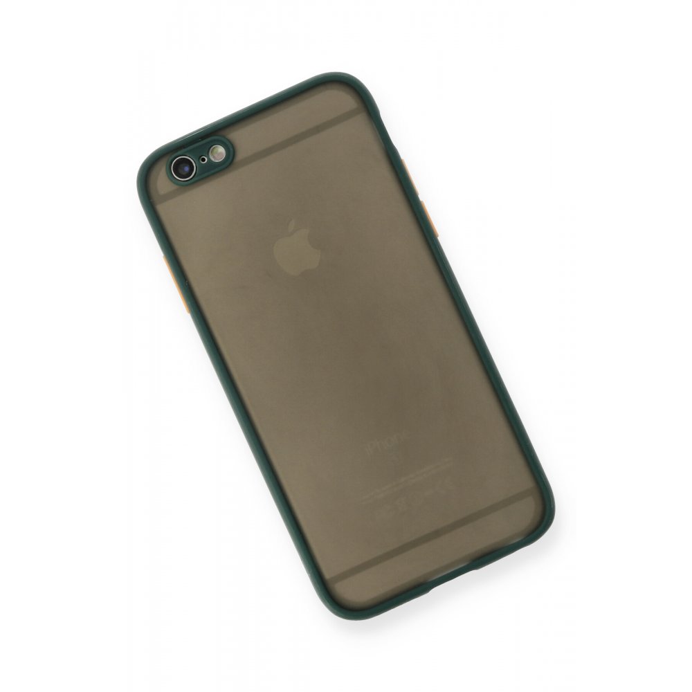 iPhone 6 Kılıf Montreal Silikon Kapak - Yeşil  iPhone 6 Kılıf Montreal Silikon Kapak - Yeşil