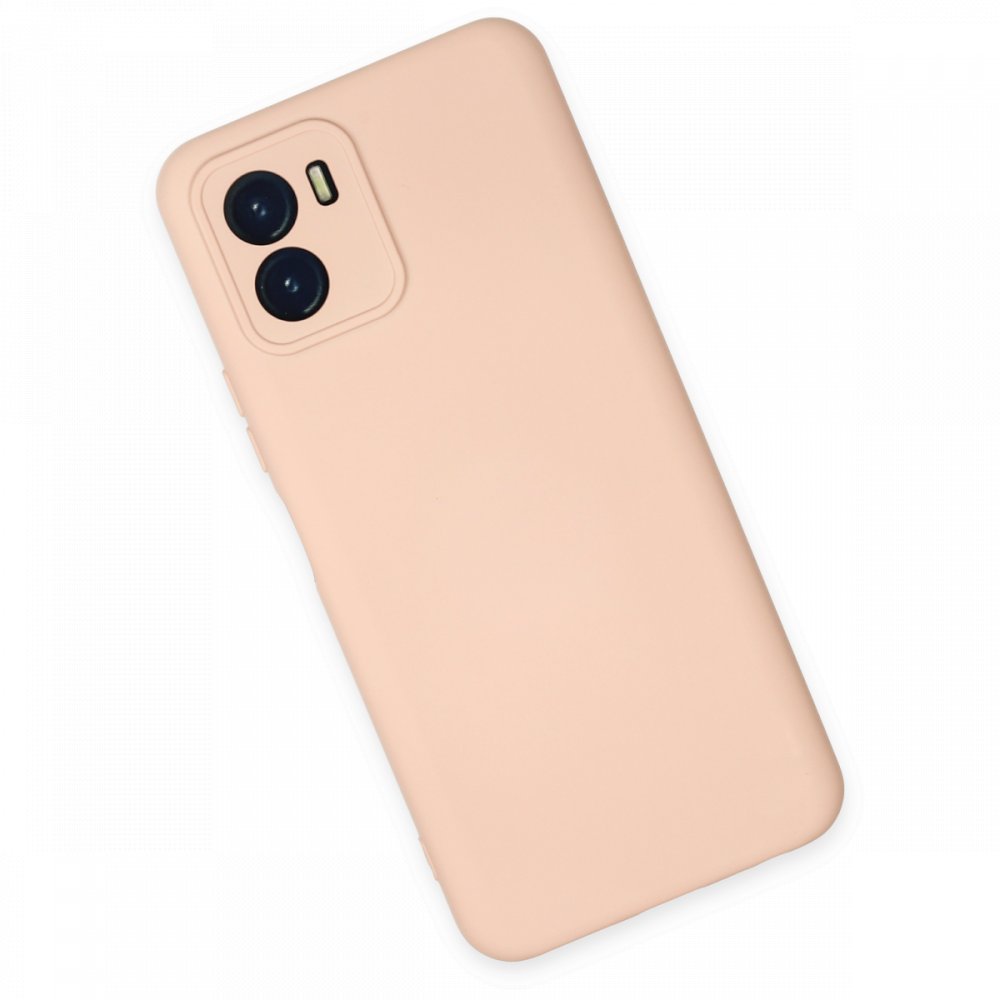  Vivo Y15S Kılıf Nano içi Kadife Silikon - Pudra