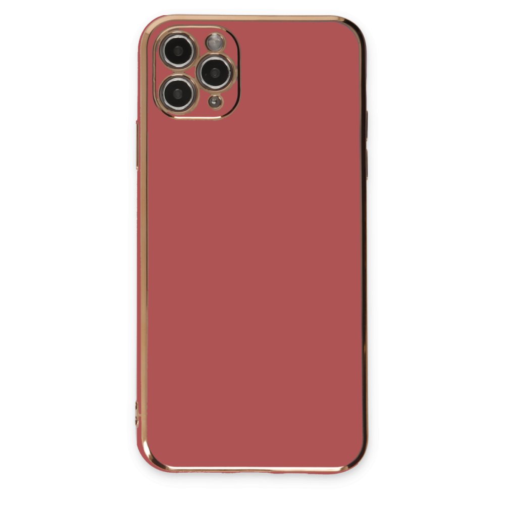  iPhone 11 Pro Max Kılıf Volet Silikon - Kırmızı