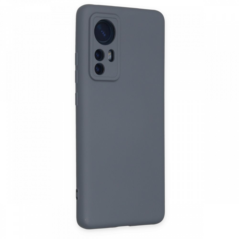  Xiaomi Mi 12 Kılıf Nano içi Kadife Silikon - Gri