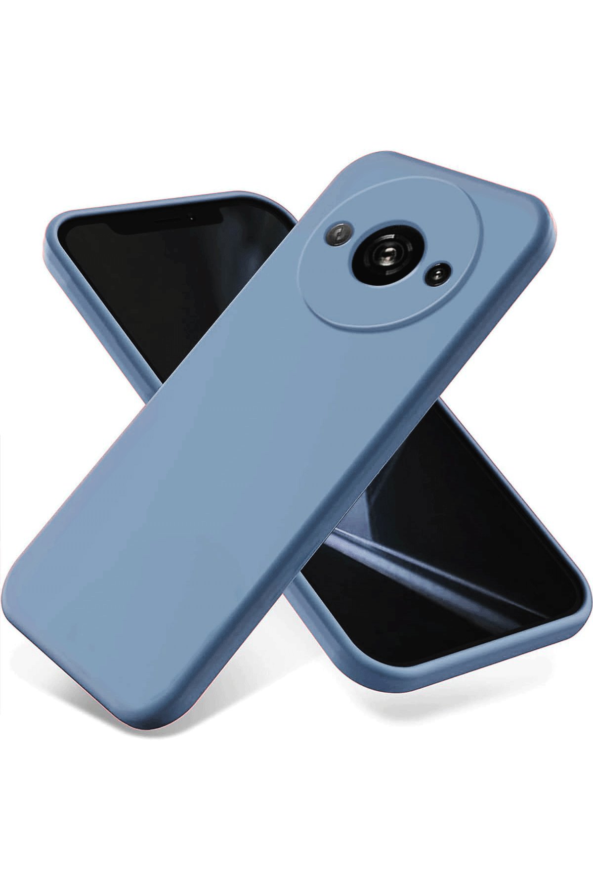Xiaomi Poco C61 Kılıf First Silikon - Mavi Xiaomi Poco C61 Kılıf First Silikon - Mavi