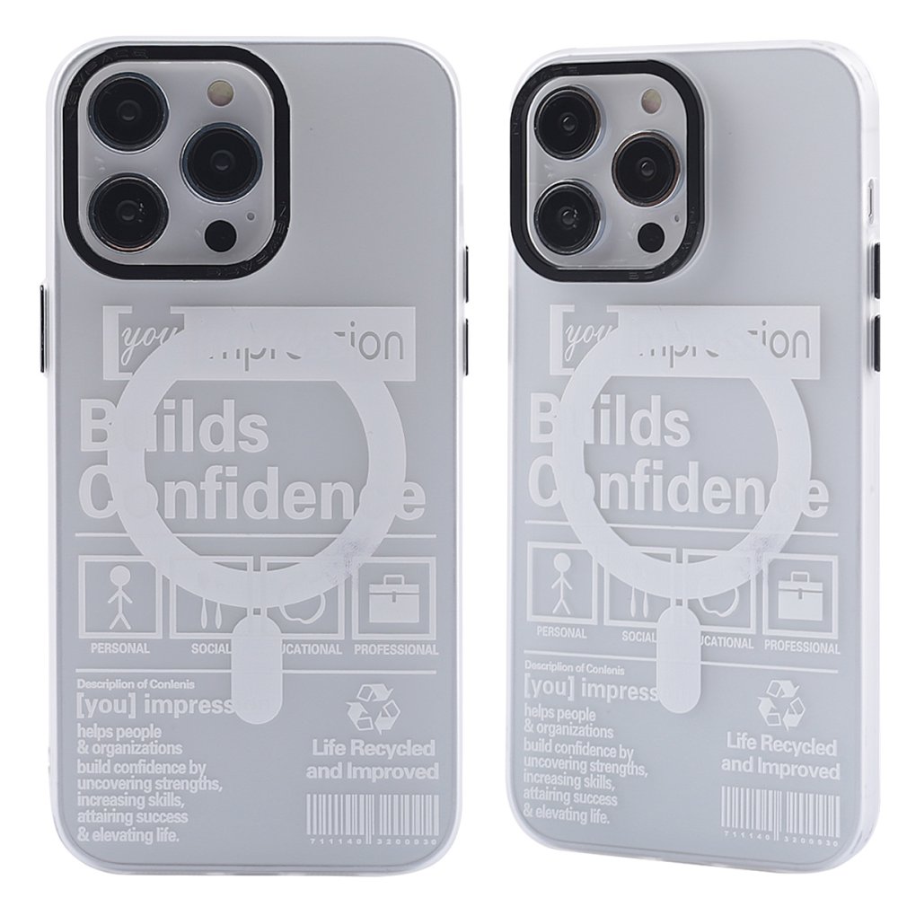  iPhone 12 Pro Max Kılıf Apollo Magneticsafe Desenli Kapak - Apollo Şeffaf - 4