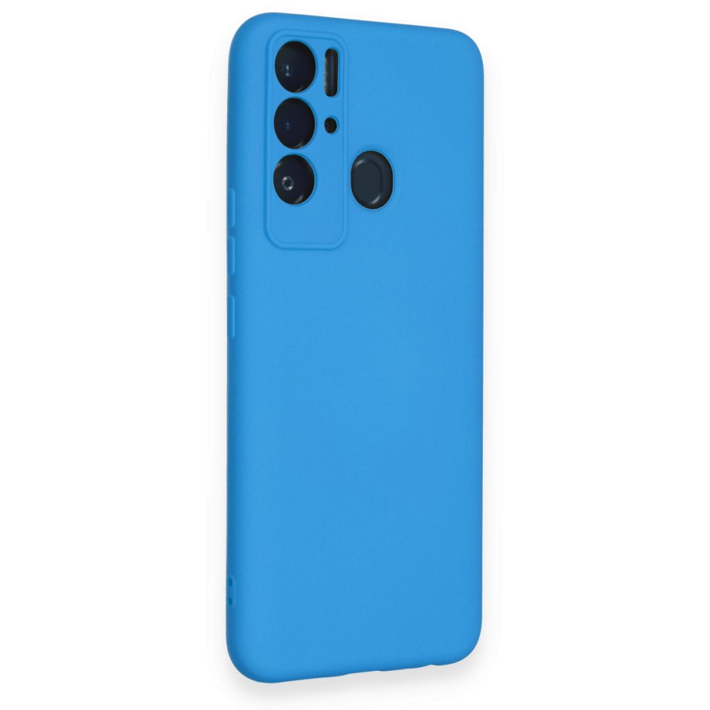 Tecno Pova Neo Kılıf Nano içi Kadife Silikon - Mavi Tecno Pova Neo Kılıf Nano içi Kadife Silikon - Mavi