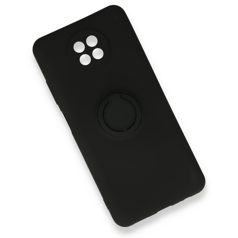 Redmi Note 9 5G Kılıf Viktor Yüzüklü Silikon - Siyah Redmi Note 9 5G Kılıf Viktor Yüzüklü Silikon - Siyah