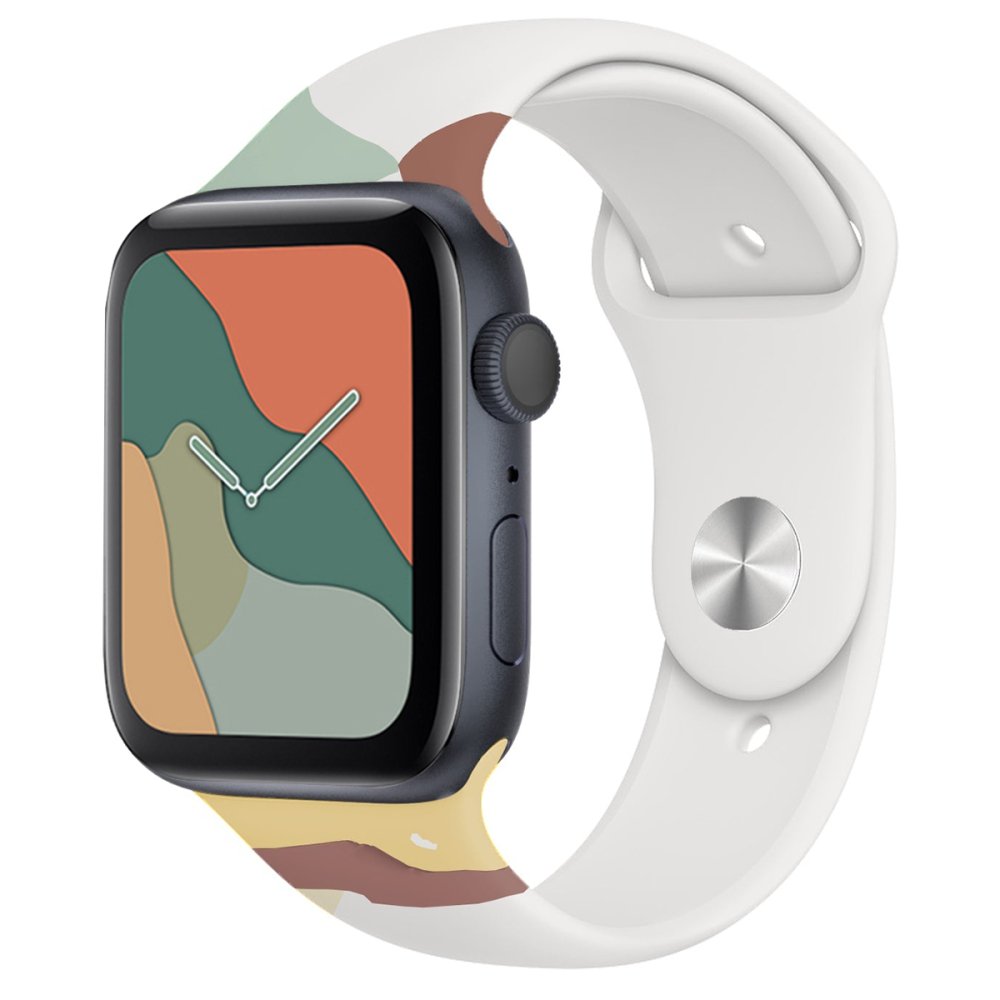  Apple Watch Ultra 49mm KR407 Kamuflaj Silikon Kordon - Desen 3
