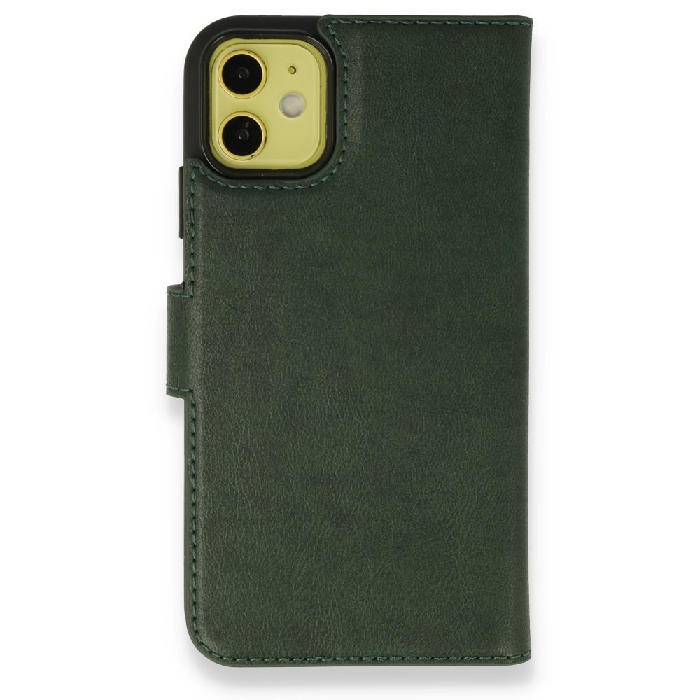  iPhone 13 Mini Kılıf Trend S Plus Kapaklı Kılıf - Yeşil