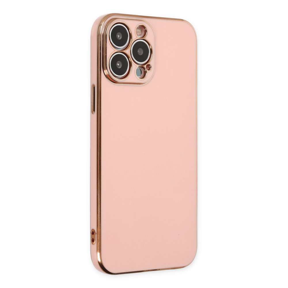  iPhone 15 Pro Max Kılıf Volet Silikon - Pembe